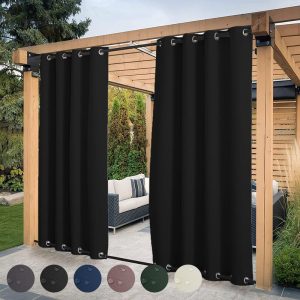 Waterproof Blackout Curtains for Pergola
