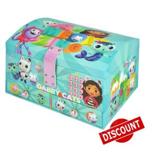 CARTOON Gabby's Dollhouse Elttronic Combination Jewellery Box Trunk with Sound