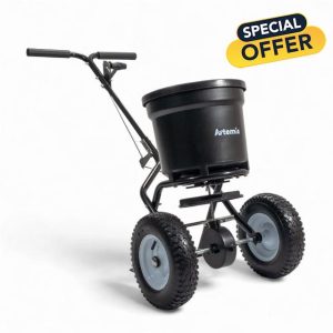 Artemis Heavy Duty Broadcast Rotary Walk Behind Spreader Fertiliser Seed Lawn Garden 23KG