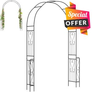 GiantexUK 2.4M Metal Garden Arch