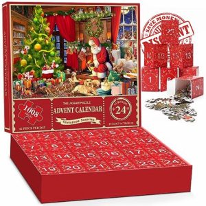 Advent Calendar 2024 Christmas Jigsaw Puzzle - Santa Claus Prepares Gifts
