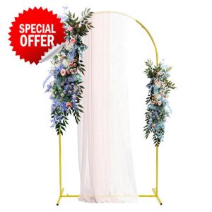 Aolawco Metal Wedding Garden Balloon Arch Stand