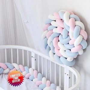 xinwanhong Cot Bumper Bed Snake Braided