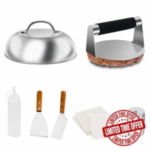 Hmseng Burger Press Kit with Burger Smasher