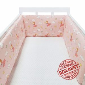 Aocase Cot Bumper Breathable Crib Bumper Breathable Mesh Cot Liner Crib Rail Cover Baby Crib Bumper Baby Boys Girls Nursery Breathable Crib Bedding Baby Bed Bumpe