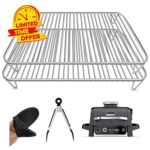 2pcs Grill Rack for Ninja Woodfire Electric BBQ Grill & Smoker