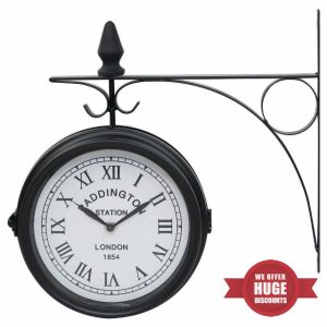 Outdoor Garden Double Sided Clock