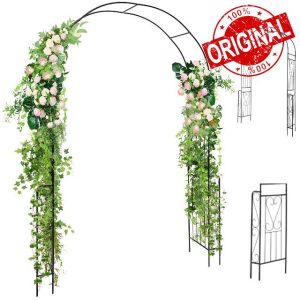 TANGZON 240cm/7.9 FT Metal Garden Arbor