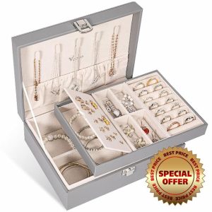Voova Jewellery Box Organiser for Women Girls