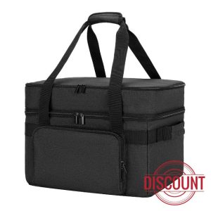 Indoor Grill Carrying Bag with Bottom Pad Compatible for NinjaSizzle GR101 Smokeless Grill