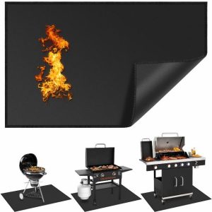 Large 65 x 39 Inch Under Grill Mats for Outdoor Grill