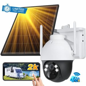4G LTE Security Camera Outdoor Wireless No WiFi
