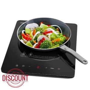 IsEasy Portable Induction Hob 2100W Single Cooking Zone Induction Cooker with 9 Power Levels Setting