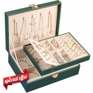 Voova Jewellery Box Organiser for Women Girls