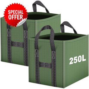 IWTTWY Garden Waste Bags 250L x 2