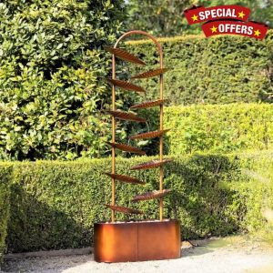 Primrose H153cm Monsaraz Tiered Cascading Zinc Water Feature Outdoor Garden Fountai