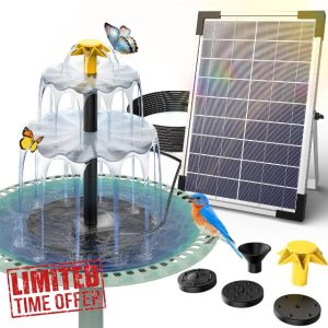 SUJFEE 6W Solar Water Fountain Pump