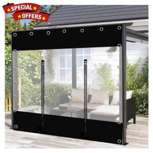 Transparent Waterproof Tarpaulin Side Panels for Gazebo