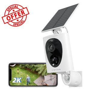 irtavo 2K Solar Camera Outdoor Wireless