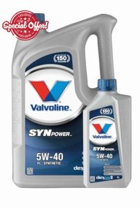 WOL-Valvoline SynPower SAE 5W40 Fully Synthetic Engine Oil 872386 ACEA C3 MST Car Oil (6L)