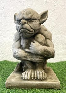 My Square Mile Grumpy Gargoyle | Garden Stone Statue | Ornament Sculpture Goblin Devil 5kg 26cm Tall Indoor/Outdoo