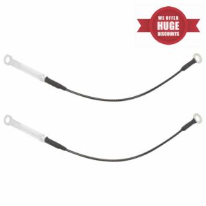 Effitnee 2 x Rear Door Tailgate Retaining Strap Cable Rope for Amarok 2010- onwards