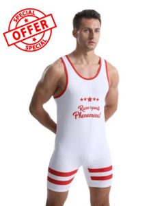 Viisendy Pro Men's Wrestling Singlets Athletic Supporters Sport Bodysuit Sleeveless Training Wrestling Leotards Weightlifting Jumpsuits