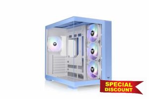 Thermaltake View 380 TG ARGB Mid Tower Chassis 25 Years Hydrangea Blue Limited Editio