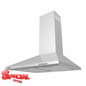 CIARRA CAS6201A Cooker Hood 60cm Stainless Steel Chimney Range Hood 600mm Recirculating Duct Kitchen Ventilation Extractor Fan            [Energy Class A]