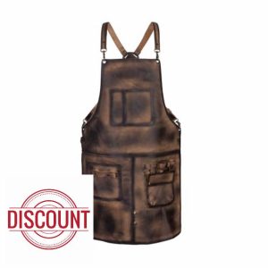 Full Grain Leather Apron Butcher Apron -Cook Apron -BBQ Apron -Cooking Apron - Blacksmith Apron - Barber Apron woodwork apron Birthday Gif