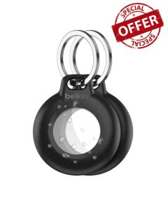 Belkin Waterproof Apple AirTag Secure Holder with Key Ring