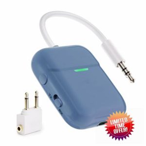 Nulaxy Bluetooth Wireless Audio Transmitter Receiver for up to 2 AirPods Wireless Headphones