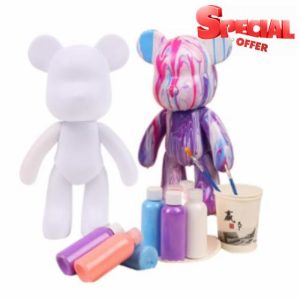 CREATIVE FLUID BEAR * DIY Painting Liquid Bear Figure Kit - Home Decorations Painting Craft Set
