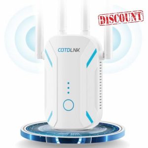 COTDLNK 2024 Newest WiFi Extender Booster for Home WiFi Booster 1200Mbps Wireless Internet Booster WiFi Range Extender up to 2600SQ.FT Dual Band 2.4GHz& 5GHz
