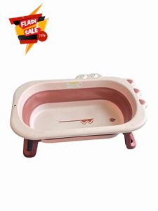 LADIDA Foldable Baby Bath Tub - Portable