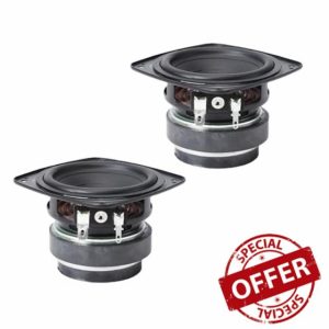 XIAHIOPT Music 81mm 4Ohm 25W Full Ranges Speaker Rubber Side NdFeB Magnetic Portable Loudspeaker Sound Theater 3inch 4Ohm 25W Speake