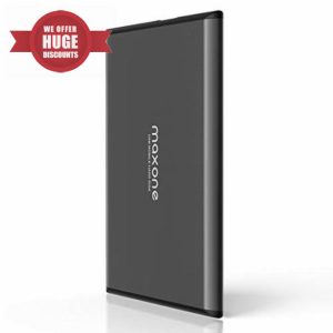 Maxone Portable External Hard Drive 500GB 2.5" HDD - USB 3.0 Ultra Slim Aluminum HDD Backup for PC/Desktop/Laptop/TV/Mac/MacBook/XBox/PS4/Chromebook/Windows - Charcoal