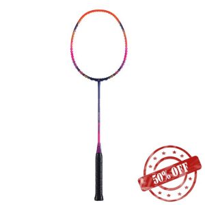 Kawasaki Professional Badminton Racket 35lbs High Tension 5U Ultra-Light 40T High Modulus Graphite Attack Type Lightweight Racket NEZHA 35-Orange