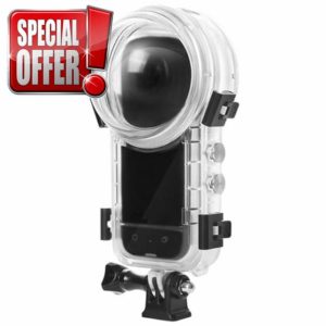 HUAYUWA 50M Invisible Dive Case Compatible with Insta360 X3 Action Camera Waterproof Case with Bracket Accessories 164FT Underwater Photography Housing for Insta 360 X3 Dive Housing