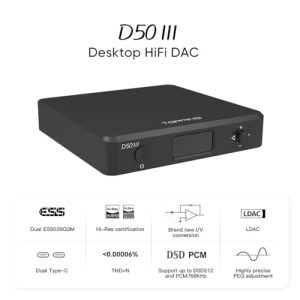 USB/BT5.1/OPT/COAX to RCA/TRS Audio DAC