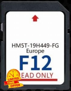 SD Map GPS Navigation Europe 2024 Compatible with Ford Sync2 F12 - HM5T-19H449-FG