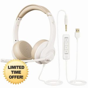 EAGLEND USB Headset with Mic for PC