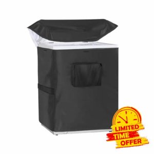 Chest Freezer Cover | Outdoor Freezer Cover Waterproof | Refrigerator Cover | Outdoor or Indoor Fridge Freezer Cover | Freezer Cover Protector (58x56x86cm)