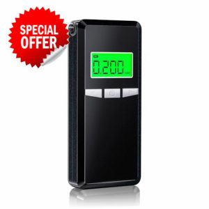 Alcohol Breathalyzer High Accuracy Breathalyser - Alcohol Tester Breathalyzer UK with 10Pcs Mouthpieces - Digital LCD Display Breathalysers for Home or Party Use