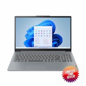 Lenovo IdeaPad Slim 3 | 15 inch Full HD Laptop | Intel Core i3-N305 | 8GB RAM | 128GB UFS | Windows 11 Home in S mode | Arctic Grey