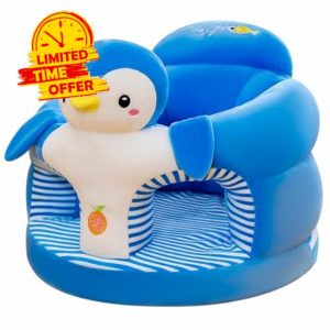 Bean Bags Baby Chair Sit Me Up Cute Penguin Design Sit Me Up Floor Seat for Baby Comfy Plush Infant Baby Seat Removable and Washable for Home or Travel
