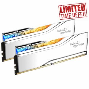 G.SKILL Trident Z5 Royal Neo Series (AMD Expo) DDR5 RAM 32GB (2x16GB) 6000MT/s CL28-36-36-96 1.40V Desktop Computer Memory UDIMM - Silver (F5-6000J2836G16GX2-TR5NS)