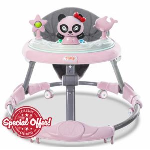 Baby Walker Foldable Multifunction with 6 Adjustable Heights