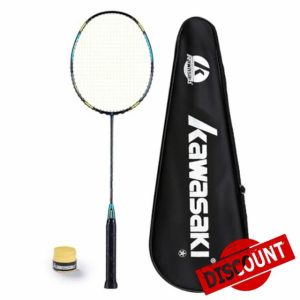 Kawasaki Badminton Racket Professional Graphite Lightweight High Tension Racquet for Attack & Defense-Passion P22 with Kawasaki String/Bag/Hand Grip