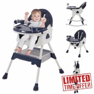 3-in-1 Baby High Chair with Playstand